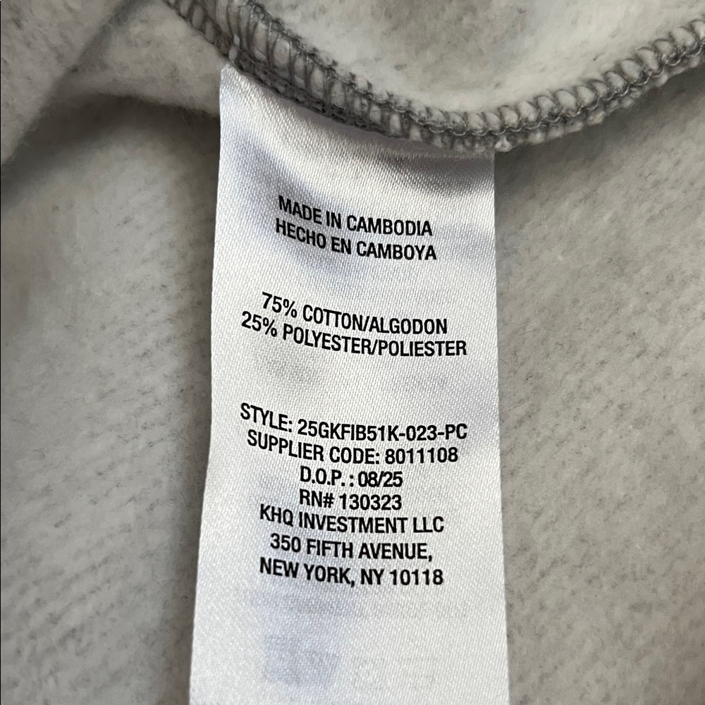 GAP Kids Gray Fleece Hoodie - Picture 7 of 9